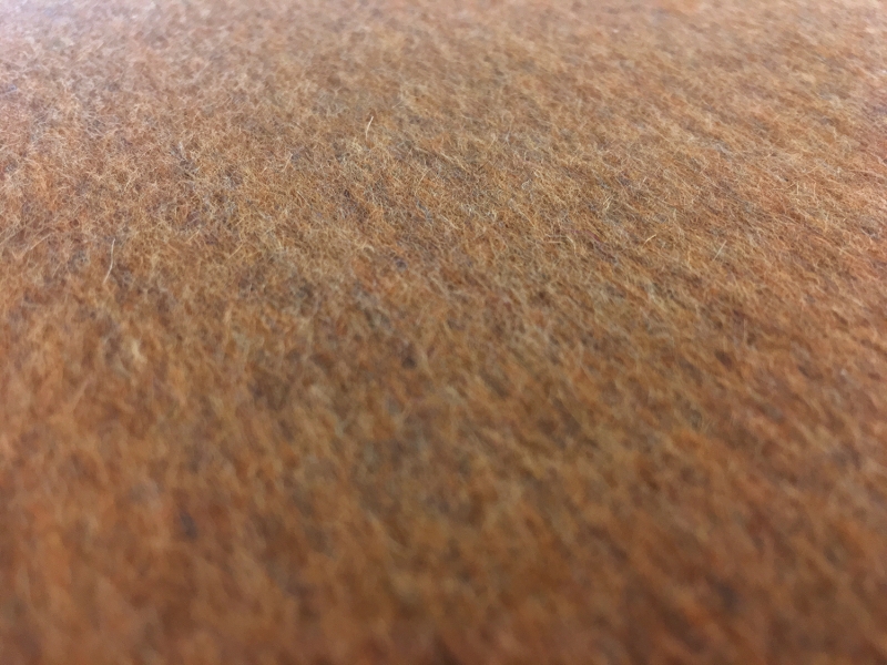 Italian Cashmere Doubleface Coating in Ochre and Black3