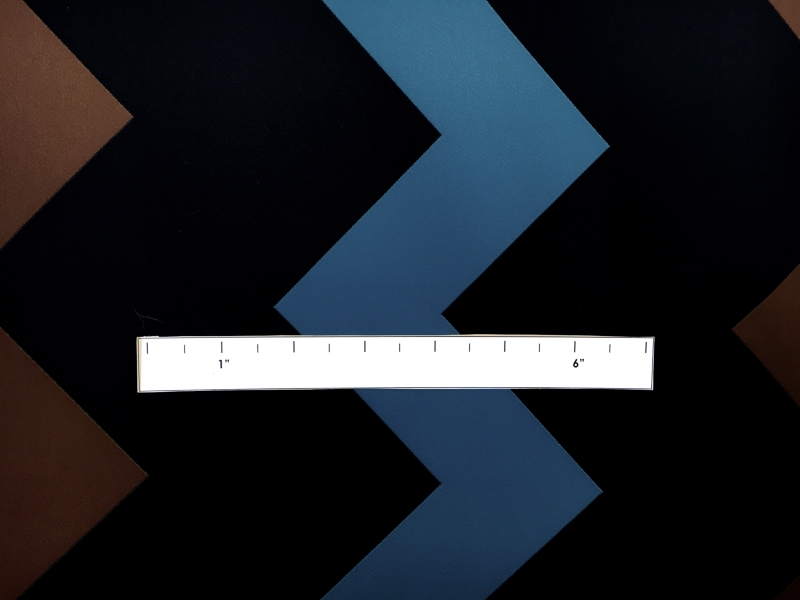 Geometric Zig Zag Silk and Polyester Blend Double Face Satin1