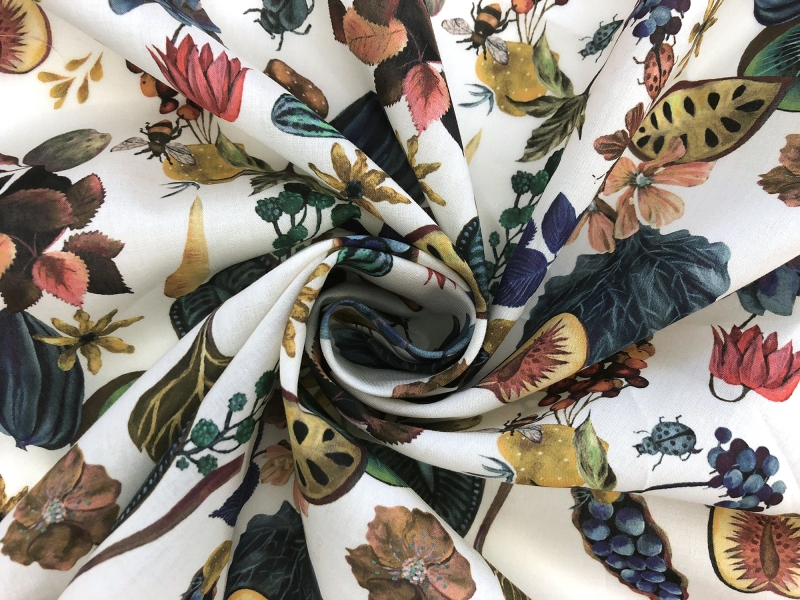 Liberty of London Cotton Lawn Floral Earth Print1