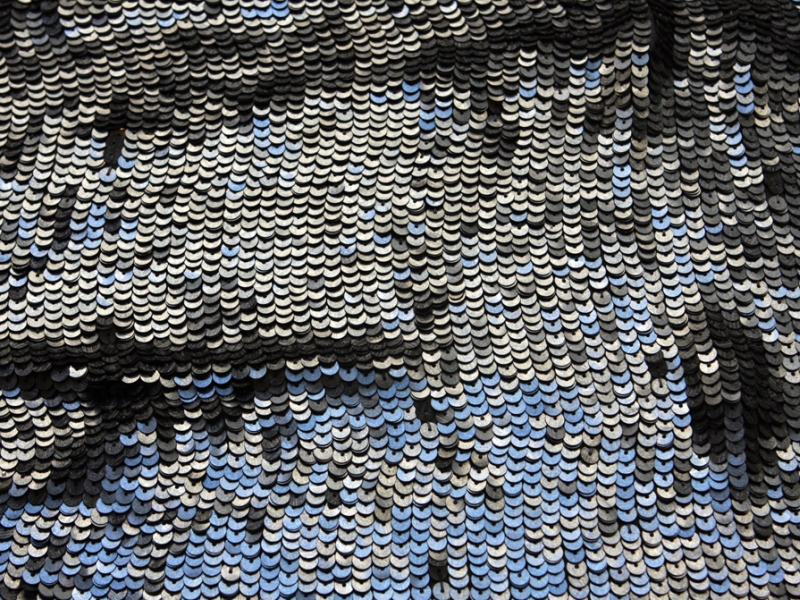 Sequins on Silk Chiffon1