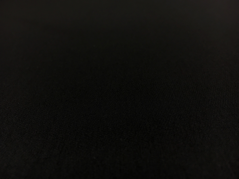 Silk and Polyester Zibeline in Black1