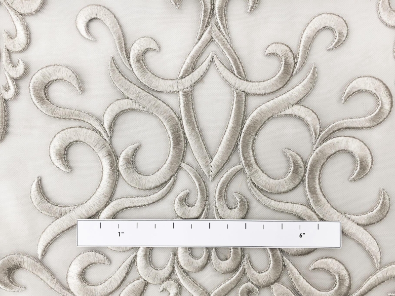Heavily Embroidered in Silver1
