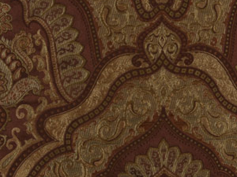 Silk Woven Paisley Brocade0