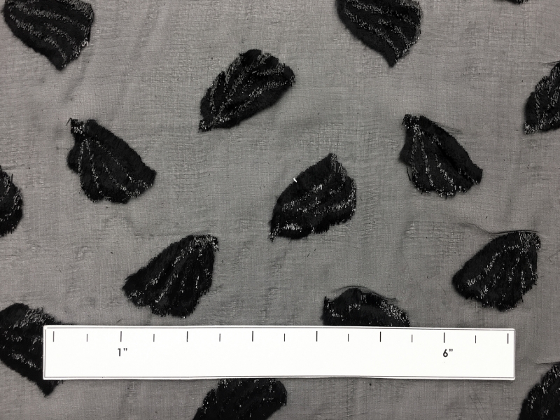 French Silk Lurex Burnout Velvet With Animal Spots1