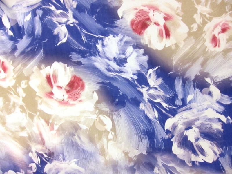 Printed Silk Chiffon0