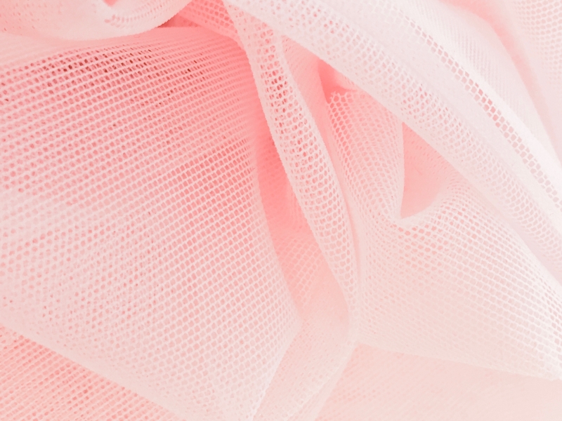 Italian Stretch Nylon Illusion in Rosa Baby0