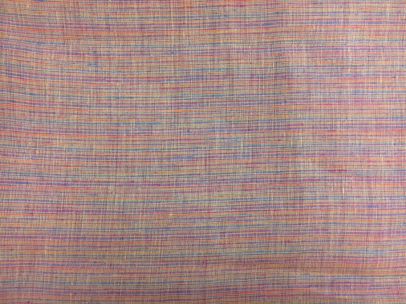 Multicolor Linen Woven Stripe 0