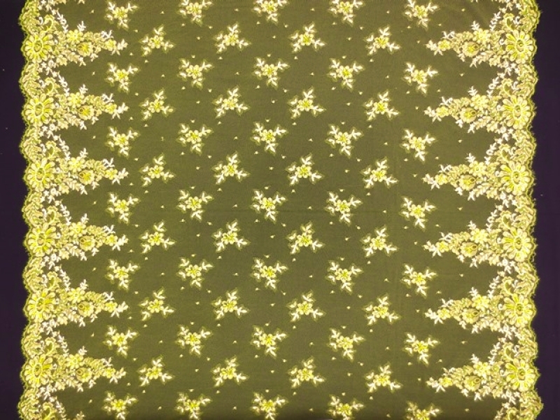 Beaded Metallic Chantilly Lace3