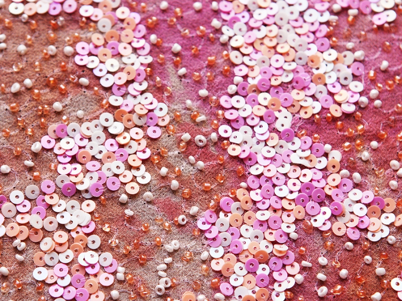 Sequins on Silk Chiffon2