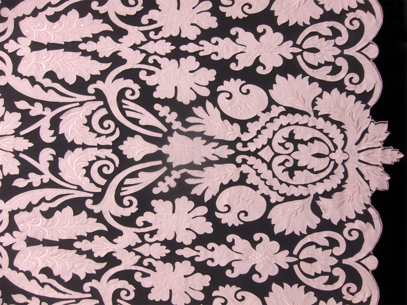 Laser Cut Satin on Tulle0