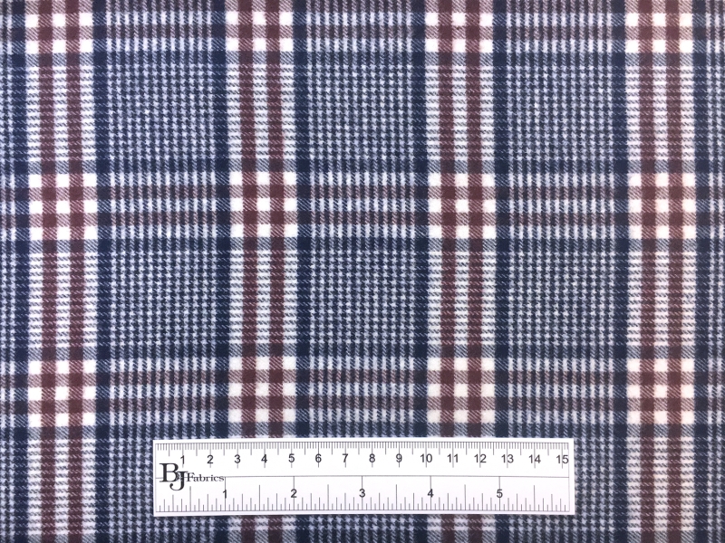 Cotton Wool Blend Flannel Plaid3