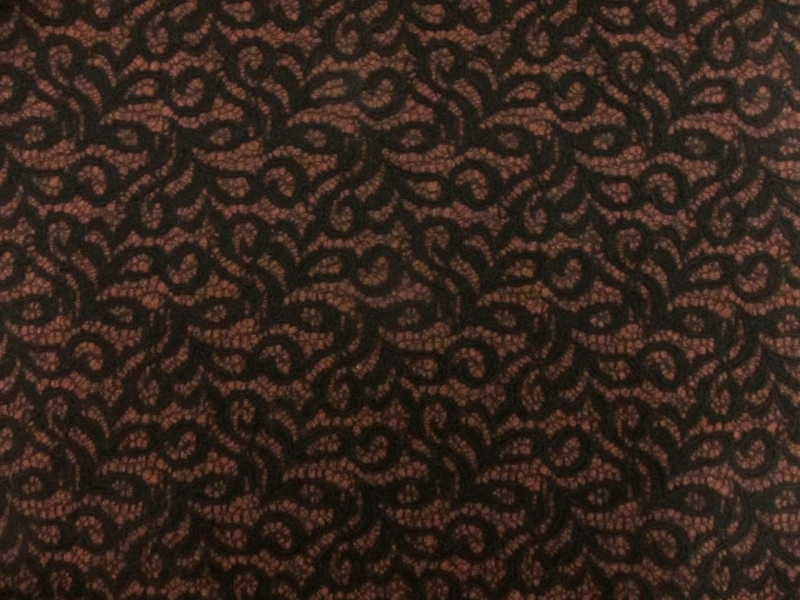 Fused Lace on Boiled Wool Blend0