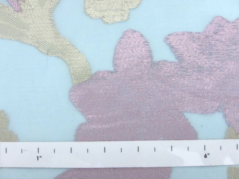 Silk Metallic Fil Coupé Organza1