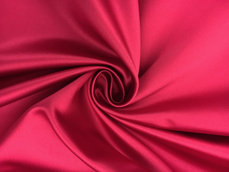 Italian Silk Duchesse Satin in Candy Watermelon0