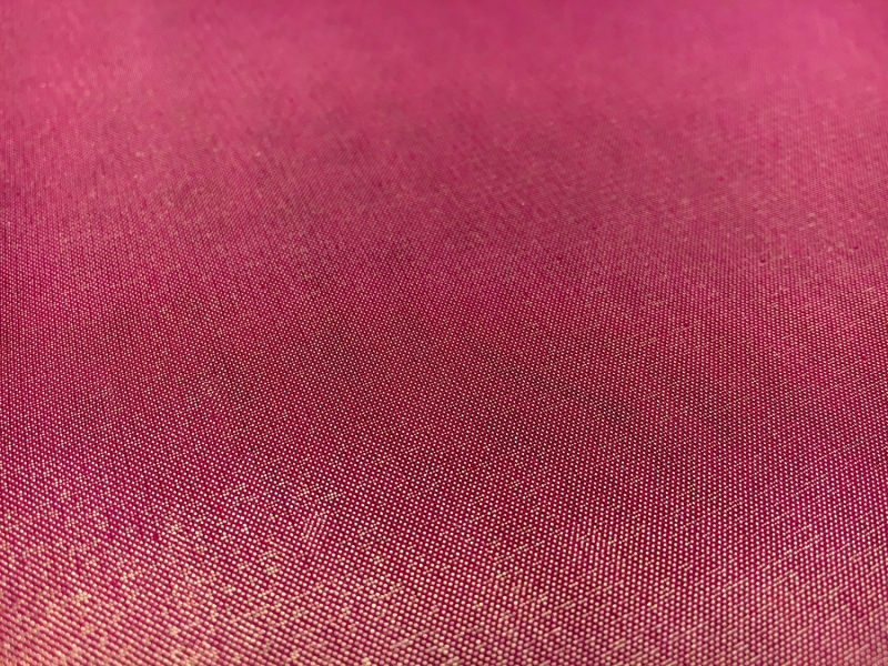 Microfiber Gold Metallic Chiffon in Raspberry 2