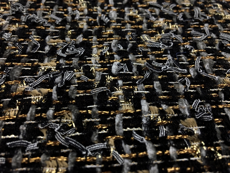 Nylon Blend Metallic Tweed 2