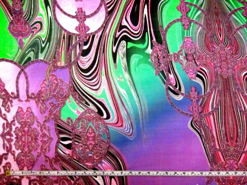 Printed Silk Chiffon Panel1