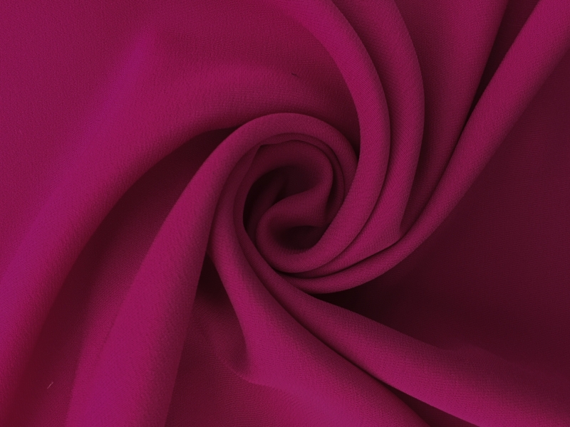 Italian Silk Marocain Crepe in Fuchsia0