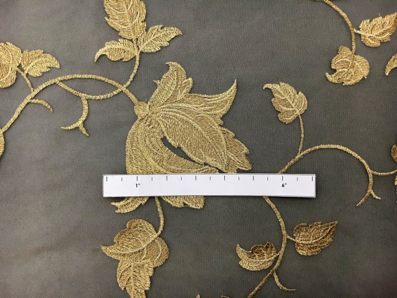 Floral Metallic Embroidered Tulle1