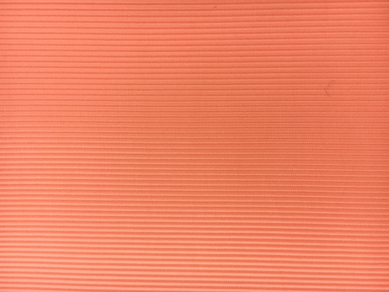 Italian Cotton and Acetate Ottoman in Salmone0