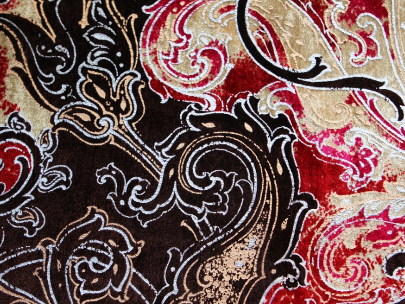 Printed Silk Panné Velvet2