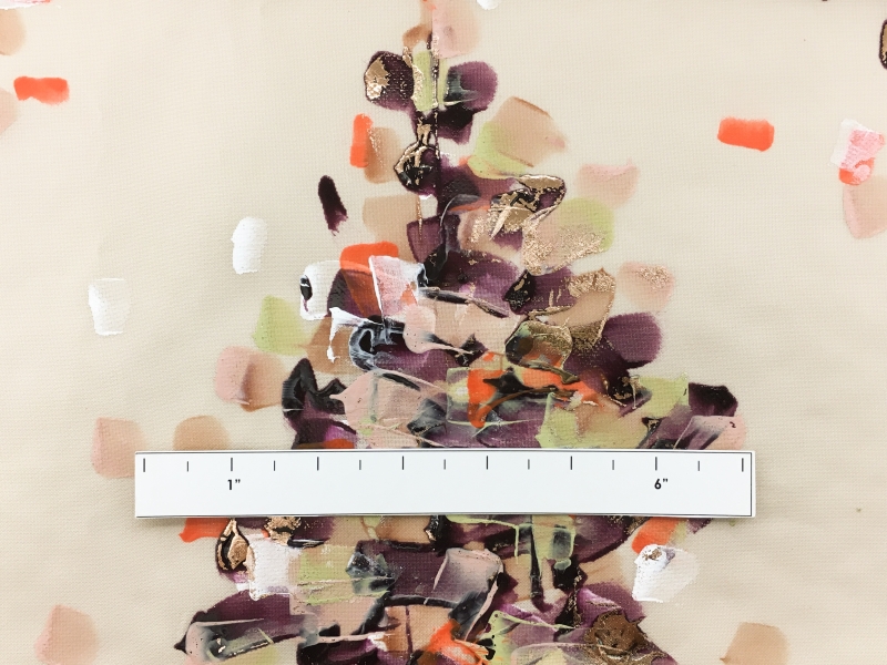 George Chakra Hand Painted Couture Silk Gazar with Impressionist Style Diamonds1