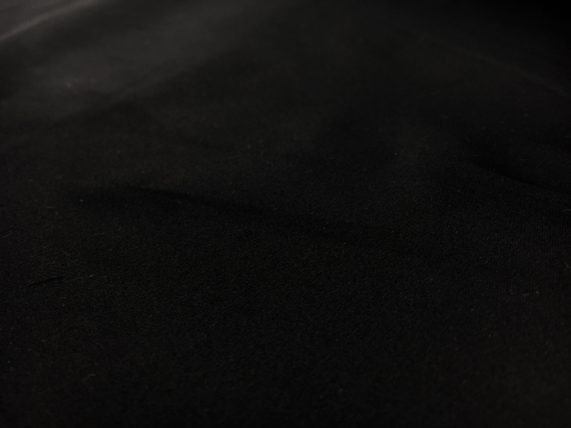 Italian Silk Duchesse Satin in Black1