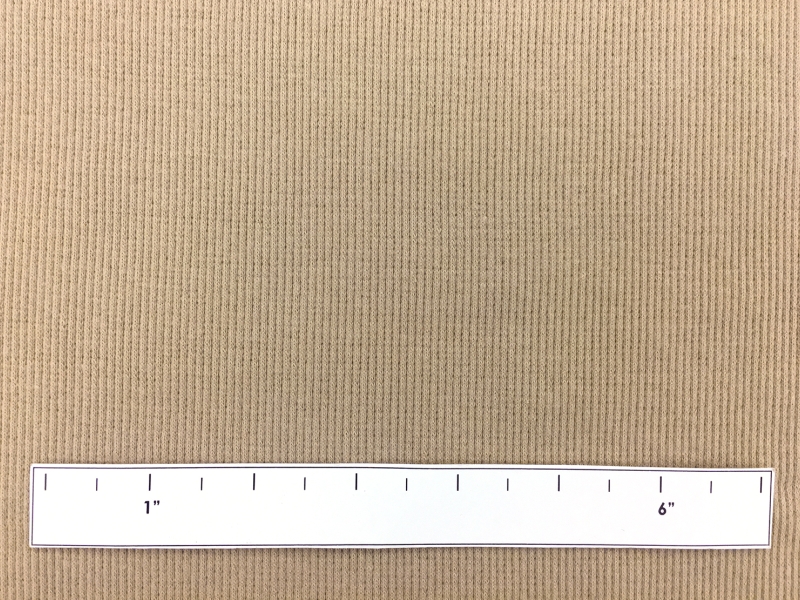 Japanese Cotton Rib Knit in Khaki1