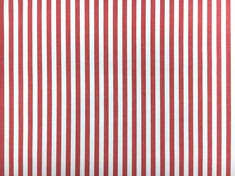 Pima Cotton Shirting Stripe in Red0