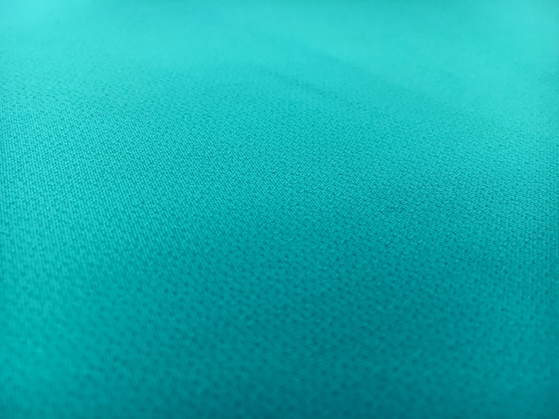 Polyester Stretch Crepe in Aqua1