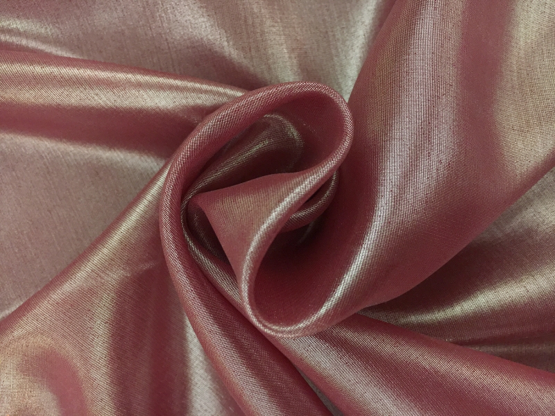 Microfiber Silver Metallic Chiffon in Amaranth Purple0