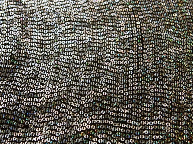 Sequins on Silk Chiffon0