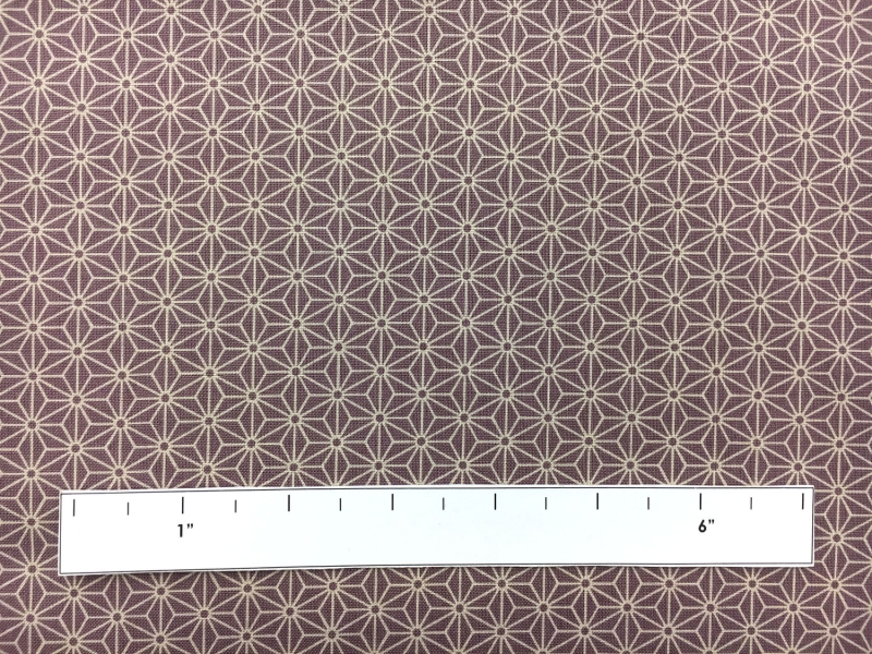 Japanese Cotton Geometric Tessellations Print in Lilac1