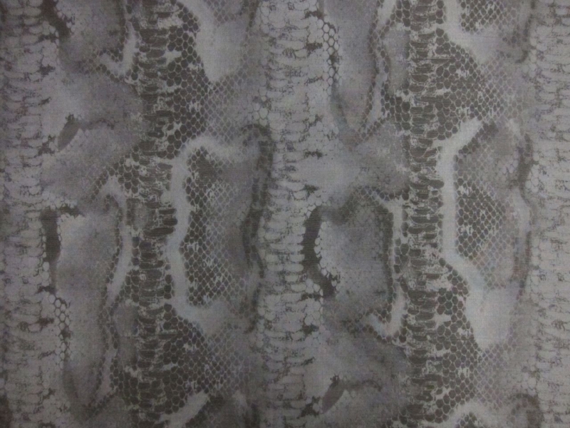 Heavy Metallic Silk Blend Printed Organza0