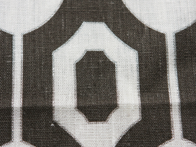 Linen Upholstery Geometric Print2
