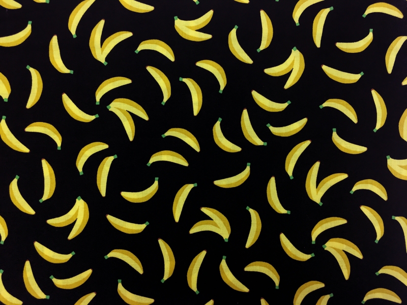 Japanese Cotton Loose Bananas Print0