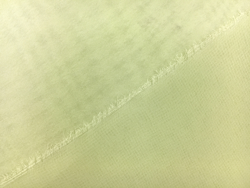 Microfiber Silver Metallic Chiffon in Light Green2
