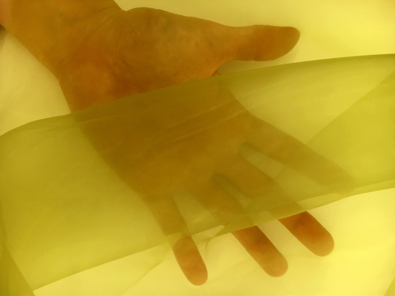 Japanese Polyester Extra Fine Organza in Green1