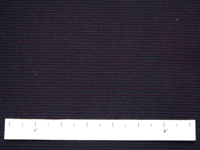 Virgin Wool Rib Knit in Navy0