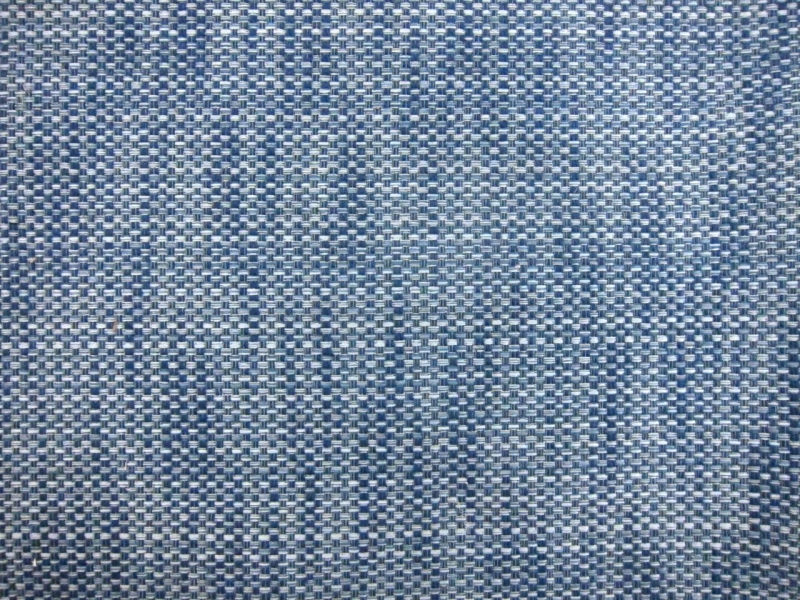 Cotton Blend Basketweave Upholstery in Denim0