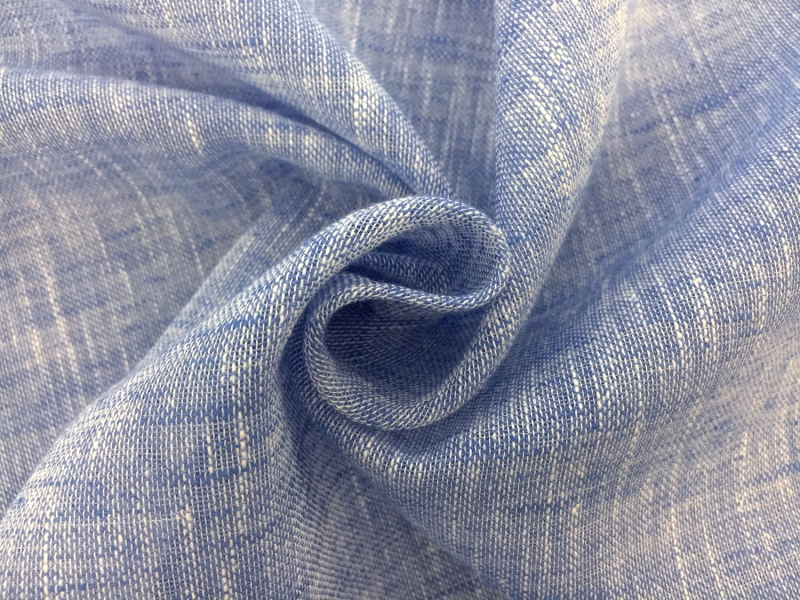 Extra Wide Poly Cotton Sheer Mesh in Blue1