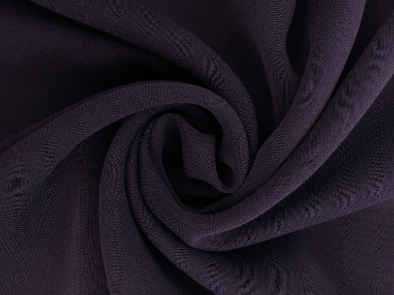 Iridescent Polyester Chiffon in Slate0