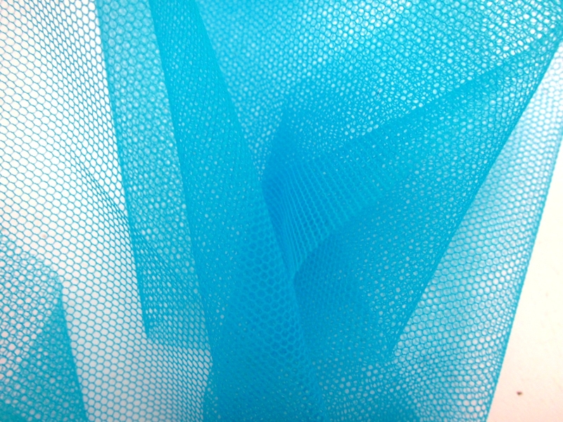 Italian Nylon Tulle in Turchese1