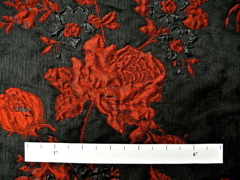 Metallic Silk Blend Lamé Organza Cloqué Panel1