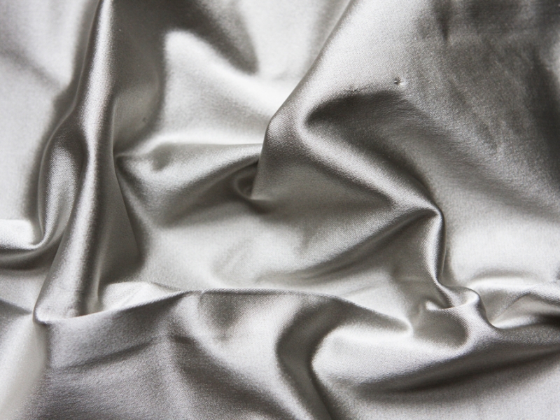 Silk and Rayon Stretch Satin0