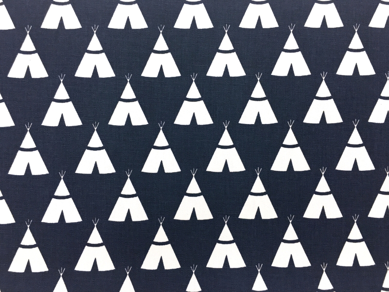 Cotton Canvas With Teepee Print0