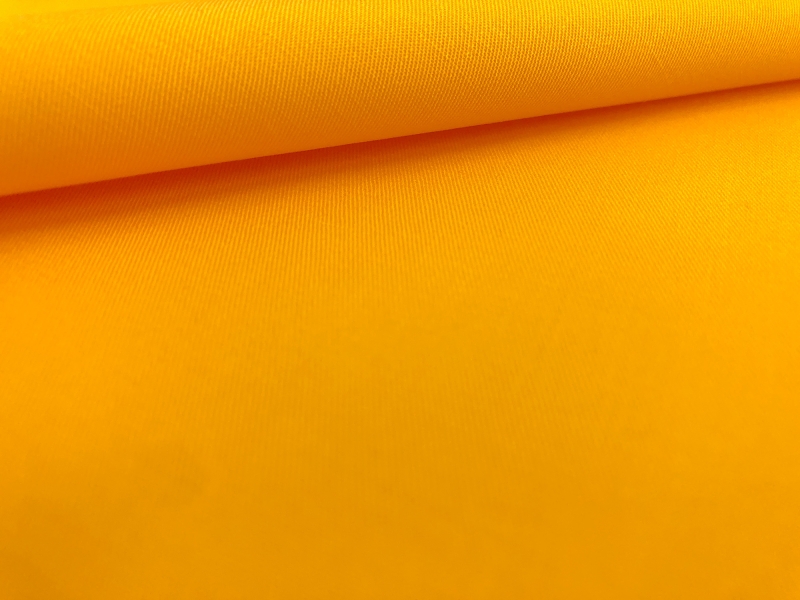Combed Cotton Fineline Twill in Saffron0
