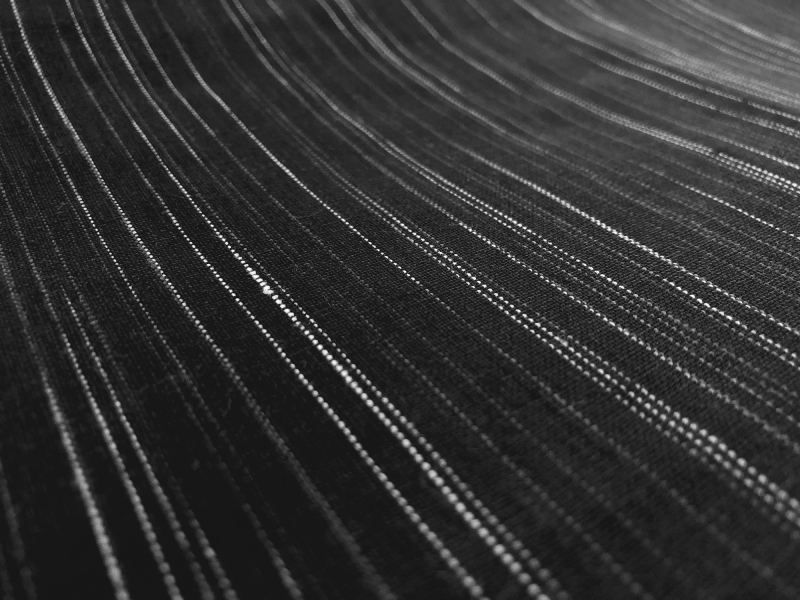 Linen Novelty Stripe in Black2
