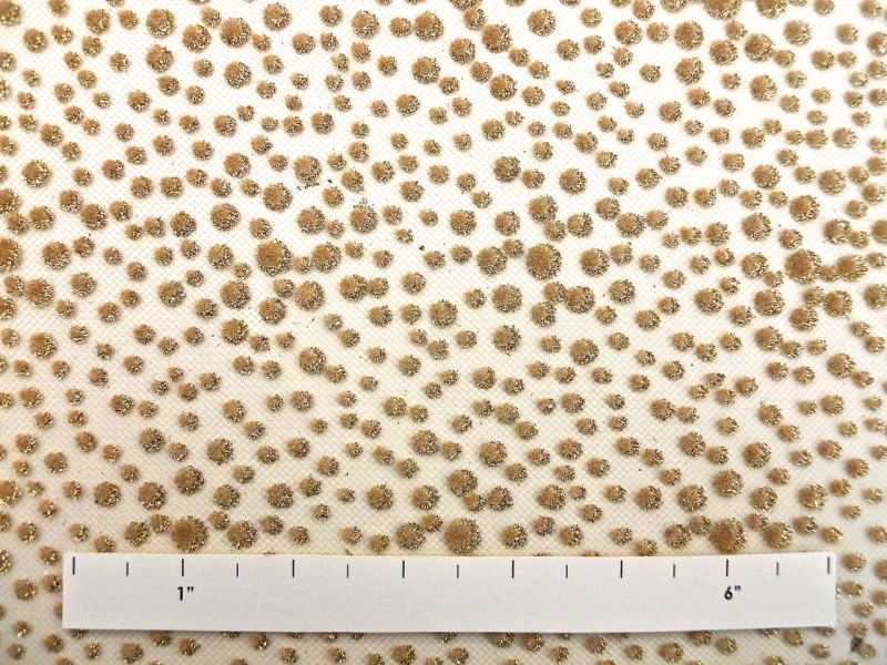 Metallic Flocked Tulle1