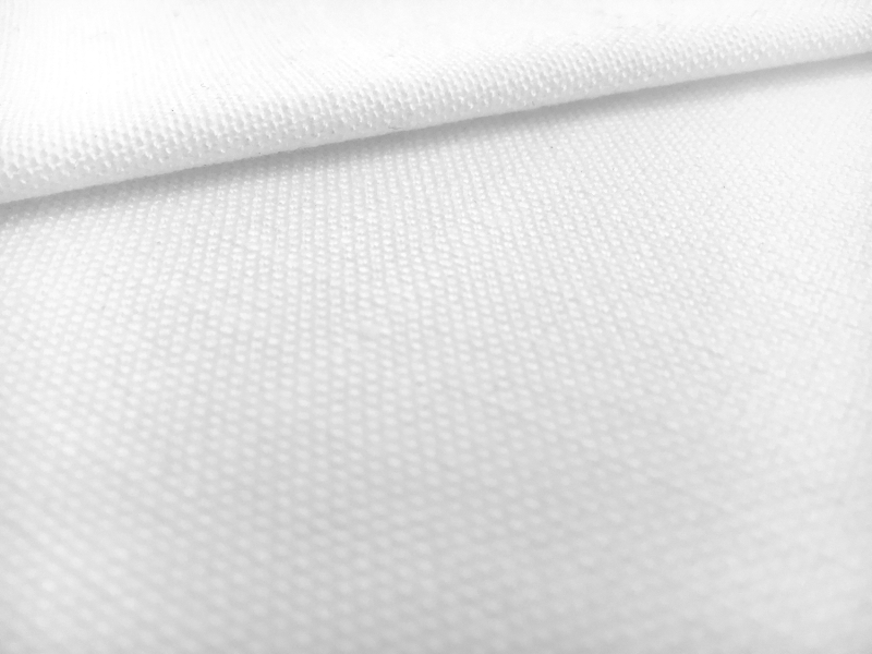 Linen Like Polyester in White0